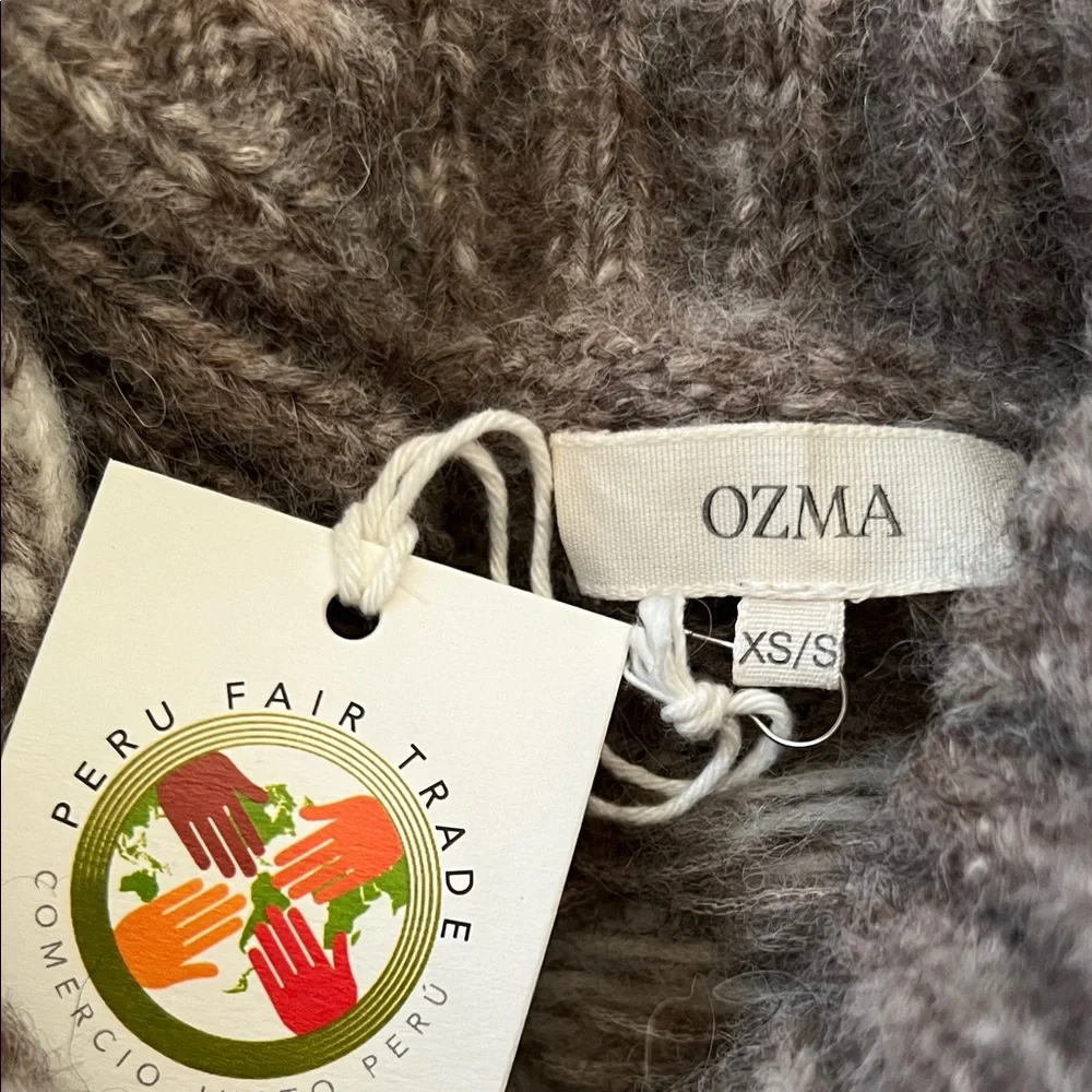 Ozma Cabin Cardi Alpaca Cotton in Shrub XS/S - Picture 4 of 5